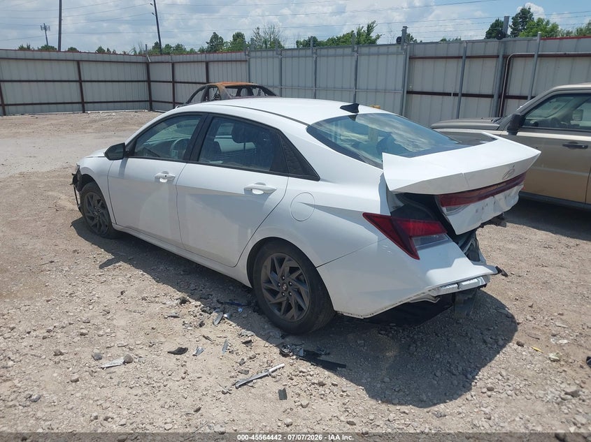 2024 Hyundai Elantra VIN KMHLM4DG9RU768819 IAAI salvage auction — REAR END, Certificate Of Destruction (Florida), sold $25 on 2026-07-23 (photo 3)