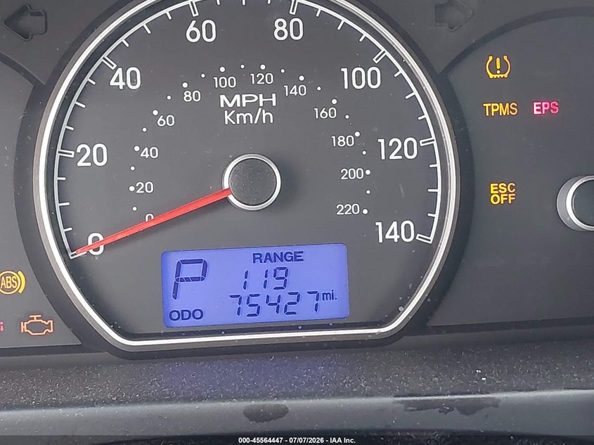 2010 Hyundai Elantra VIN KMHDU4AD0AU999577 IAAI salvage auction — NORMAL WEAR, Clear (Georgia), sold $825 on 2026-07-21 (photo 7)