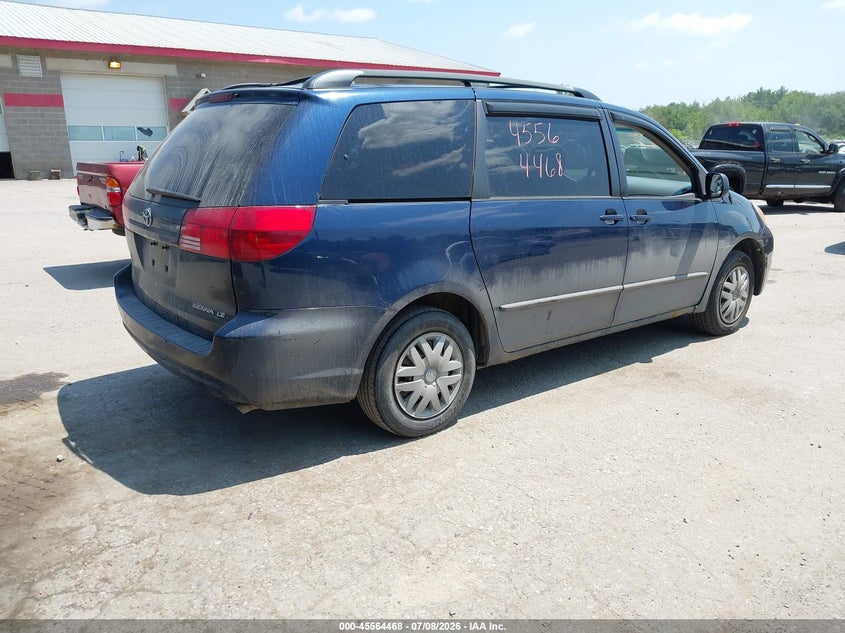 2004 Toyota Sienna VIN 5TDZA23C54S105478 IAAI salvage auction — NORMAL WEAR, Original (Maine), sold $325 on 2026-07-20 (photo 4)