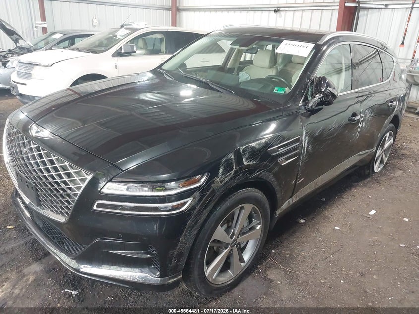 2024 Genesis Gv80 VIN KMUHCESCXRU174613 IAAI salvage auction — LEFT & RIGHT, Salvage Title, sold $7,400 on 2026-09-17 (photo 2)