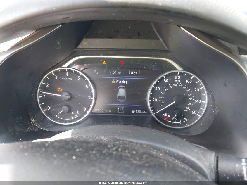 2020 Nissan Murano VIN 5N1AZ2BJ3LN168570 IAAI salvage auction — FRONT END, Salvage Title, sold $1,950 on 2026-09-03 (photo 7)