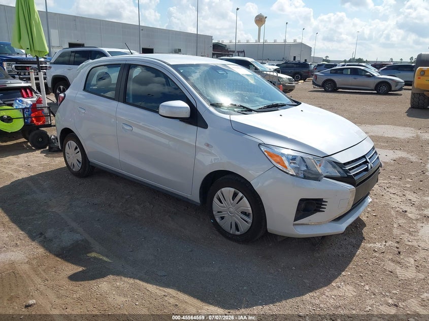 2024 Mitsubishi Mirage VIN ML32AUHJ7RH023108 IAAI salvage auction — LEFT FRONT, Enterprise Vehicles Clear Only (Missouri), sold $7,850 on 2026-07-09 (photo 1)
