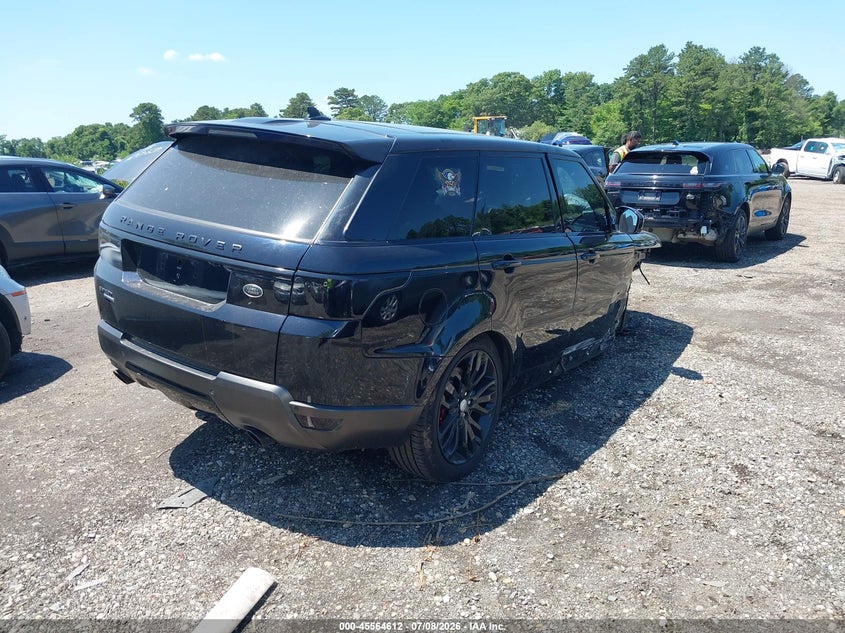 2016 Land rover Range rover sport VIN SALWR2EF7GA598495 IAAI salvage auction — RIGHT SIDE, Clear (New York), sold $3,250 on 2026-07-21 (photo 4)