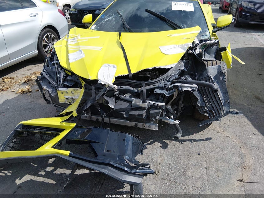 2023 Chevrolet Corvette VIN 1G1YC2D43P5111862 IAAI salvage auction — FRONT & REAR, Salvage (Tennessee), sold $11,600 on 2026-07-29 (photo 6)