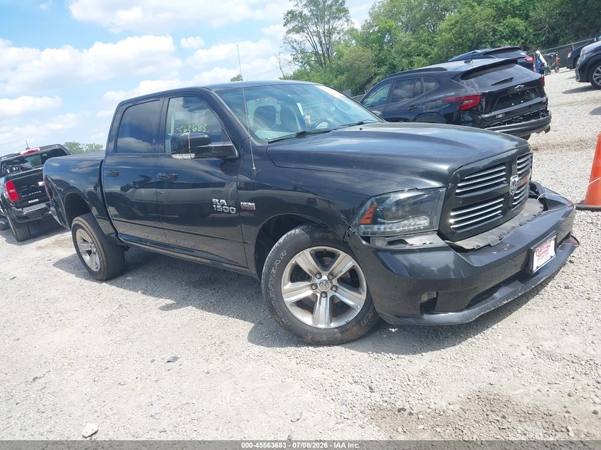 2015 Ram 1500 VIN 1C6RR7MTXFS699555 IAAI salvage auction — FRONT END, Salvage Title, sold $3,400 on 2026-07-29 (photo 1)