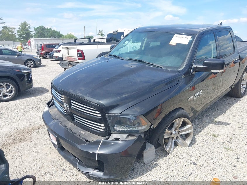 2015 Ram 1500 VIN 1C6RR7MTXFS699555 IAAI salvage auction — FRONT END, Salvage Title, sold $3,400 on 2026-07-29 (photo 6)
