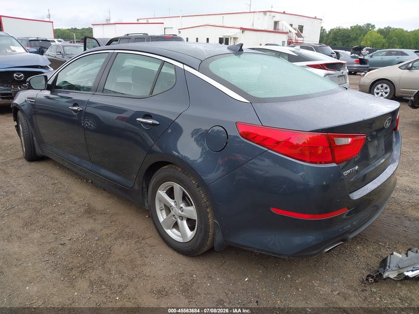 2015 Kia Optima VIN KNAGM4A72F5534163 IAAI salvage auction — FRONT END, Salvage - Greater Than 75% (Maryland), sold $325 on 2026-07-22 (photo 3)