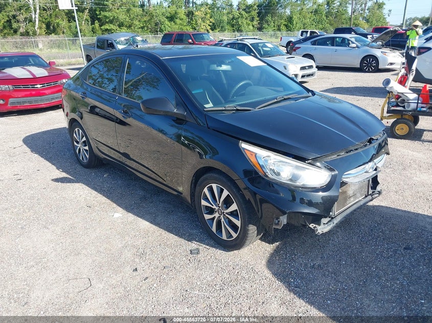 2017 Hyundai Accent VIN KMHCT4AE2HU370615 IAAI salvage auction — FRONT END, Salvage Title, sold $575 on 2026-07-14 (photo 1)