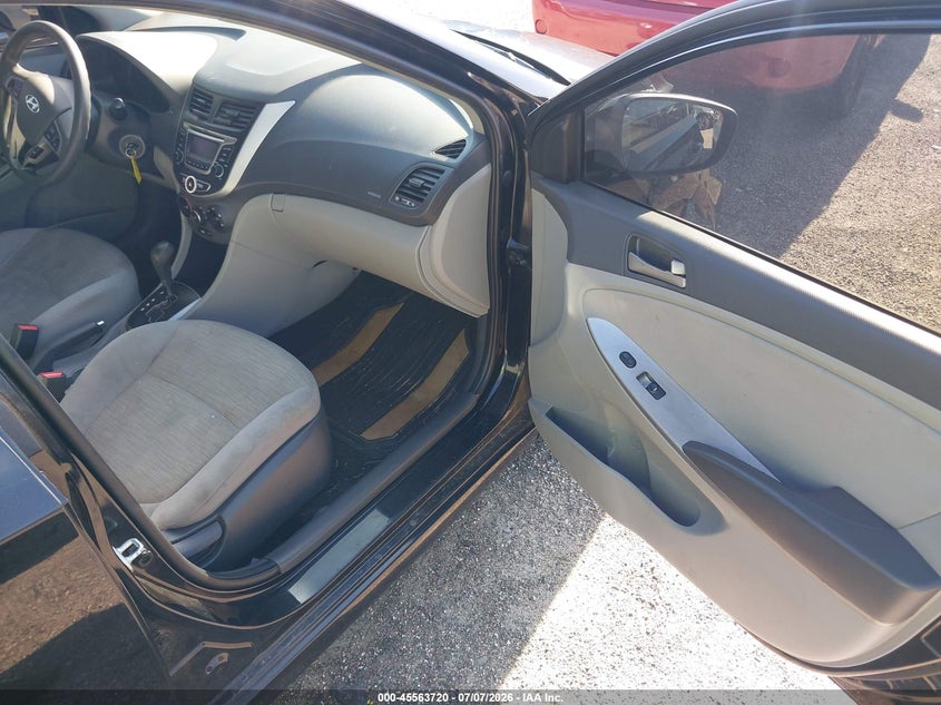 2017 Hyundai Accent VIN KMHCT4AE2HU370615 IAAI salvage auction — FRONT END, Salvage Title, sold $575 on 2026-07-14 (photo 5)