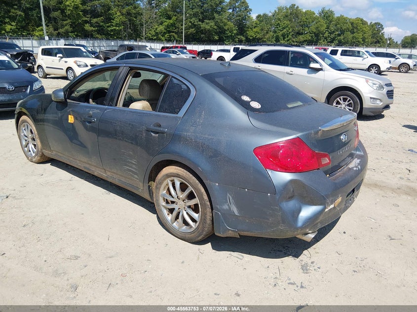 2008 Infiniti G35 VIN JNKBV61F58M275012 IAAI salvage auction — NORMAL WEAR, Clear (Georgia), sold $275 on 2026-07-30 (photo 3)