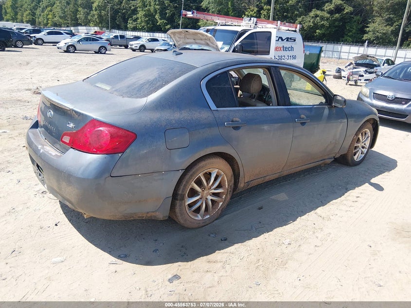 2008 Infiniti G35 VIN JNKBV61F58M275012 IAAI salvage auction — NORMAL WEAR, Clear (Georgia), sold $275 on 2026-07-30 (photo 4)