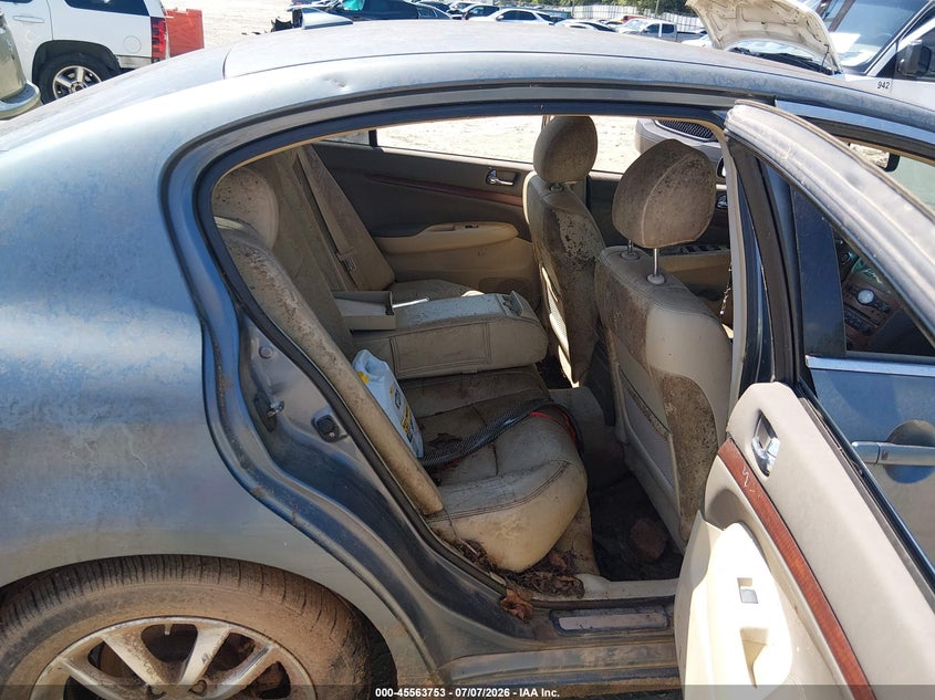 2008 Infiniti G35 VIN JNKBV61F58M275012 IAAI salvage auction — NORMAL WEAR, Clear (Georgia), sold $275 on 2026-07-30 (photo 8)