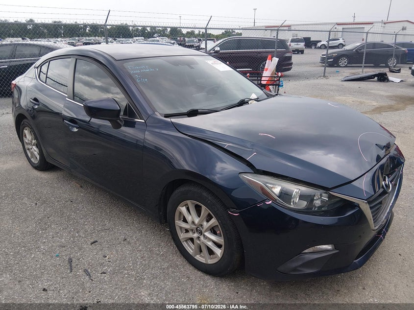 2016 Mazda 3 VIN 3MZBM1U71GM315324 IAAI salvage auction — FRONT END, Salvage (Louisiana), sold $925 on 2026-07-18 (photo 1)