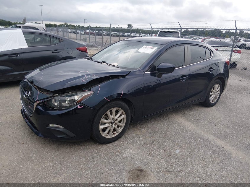 2016 Mazda 3 VIN 3MZBM1U71GM315324 IAAI salvage auction — FRONT END, Salvage (Louisiana), sold $925 on 2026-07-18 (photo 2)