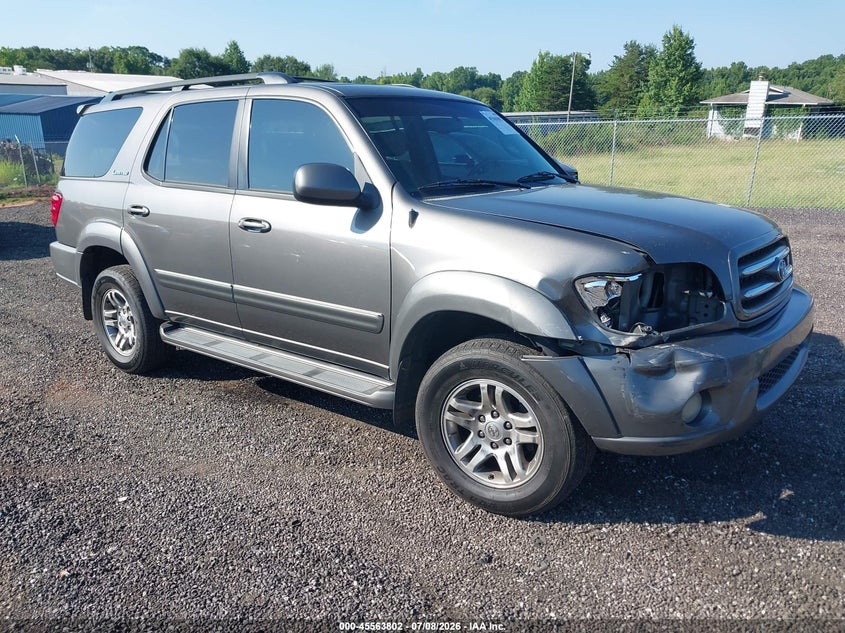 2003 Toyota Sequoia VIN 5TDZT38A03S193037 IAAI salvage auction — RIGHT FRONT, Salvage (South Carolina), sold $1,300 on 2026-07-28 (photo 1)