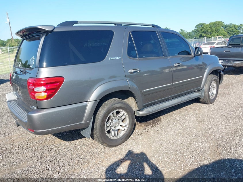2003 Toyota Sequoia VIN 5TDZT38A03S193037 IAAI salvage auction — RIGHT FRONT, Salvage (South Carolina), sold $1,300 on 2026-07-28 (photo 4)