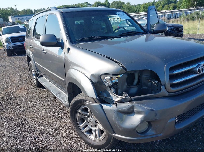 2003 Toyota Sequoia VIN 5TDZT38A03S193037 IAAI salvage auction — RIGHT FRONT, Salvage (South Carolina), sold $1,300 on 2026-07-28 (photo 6)