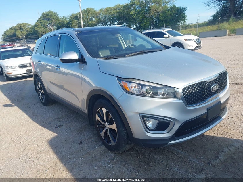 2016 Kia Sorento VIN 5XYPHDA51GG177668 IAAI salvage auction — HAIL, Certificate Of Title (Nebraska), sold $1,500 on 2026-07-16 (photo 1)