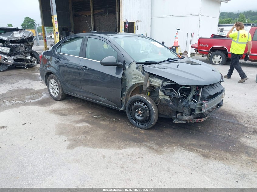 2019 Chevrolet SONIC VIN 1G1JD5SBXK4109395 IAAI salvage auction — FRONT END, Salvage (Pennsylvania), sold $400 on 2026-07-22 (photo 1)