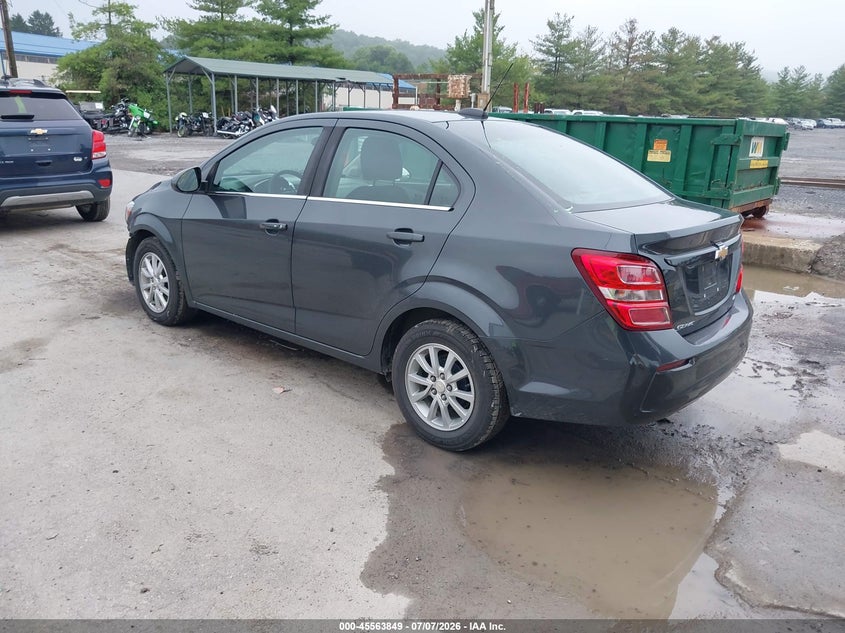 2019 Chevrolet SONIC VIN 1G1JD5SBXK4109395 IAAI salvage auction — FRONT END, Salvage (Pennsylvania), sold $400 on 2026-07-22 (photo 3)