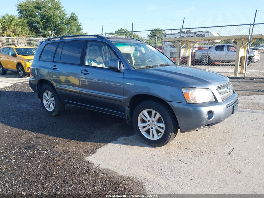 2006 Toyota Highlander hybrid VIN JTEEW21A960019559 IAAI salvage auction — ELECTRICAL, Clear (Florida), sold $800 on 2026-07-08 (photo 1)