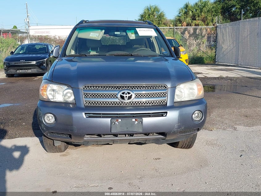 2006 Toyota Highlander hybrid VIN JTEEW21A960019559 IAAI salvage auction — ELECTRICAL, Clear (Florida), sold $800 on 2026-07-08 (photo 6)