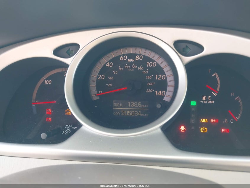 2006 Toyota Highlander hybrid VIN JTEEW21A960019559 IAAI salvage auction — ELECTRICAL, Clear (Florida), sold $800 on 2026-07-08 (photo 7)