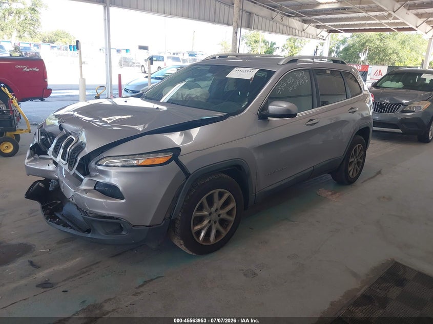 2018 Jeep Cherokee VIN 1C4PJLCB5JD531179 IAAI salvage auction — FRONT END, Rebuildable (Florida), sold $1,275 on 2026-08-16 (photo 2)