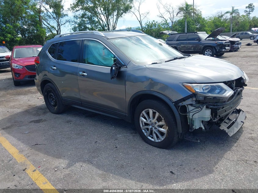 2017 Nissan Rogue VIN KNMAT2MV6HP505363 IAAI salvage auction — SIDE, Rebuildable (Florida), sold $900 on 2026-07-29 (photo 1)
