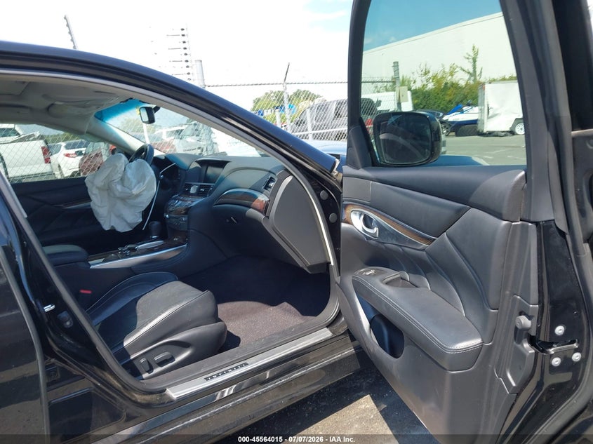 2013 Infiniti M VIN JN1BY1AP9DM511646 IAAI salvage auction — FRONT END, Salvage (North Carolina), sold $25 on 2026-07-29 (photo 5)