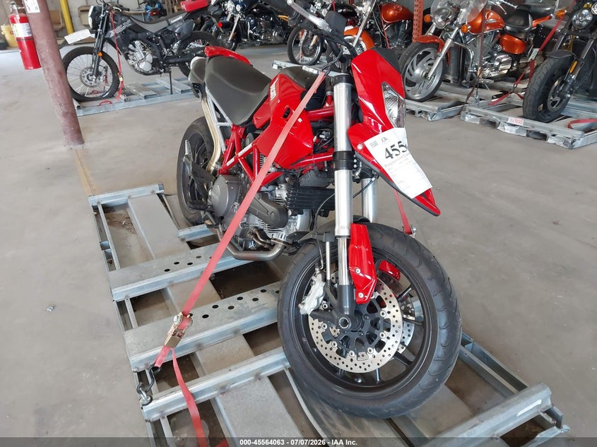 2012 Ducati Hypermotard VIN ZDM1YAAN6CB025396 IAAI salvage auction — SIDE, Clear (Michigan), sold $1,750 on 2026-07-28 (photo 1)