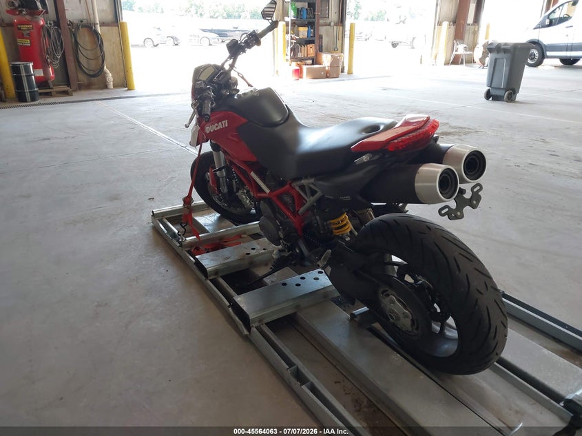 2012 Ducati Hypermotard VIN ZDM1YAAN6CB025396 IAAI salvage auction — SIDE, Clear (Michigan), sold $1,750 on 2026-07-28 (photo 3)