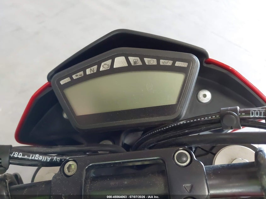 2012 Ducati Hypermotard VIN ZDM1YAAN6CB025396 IAAI salvage auction — SIDE, Clear (Michigan), sold $1,750 on 2026-07-28 (photo 7)