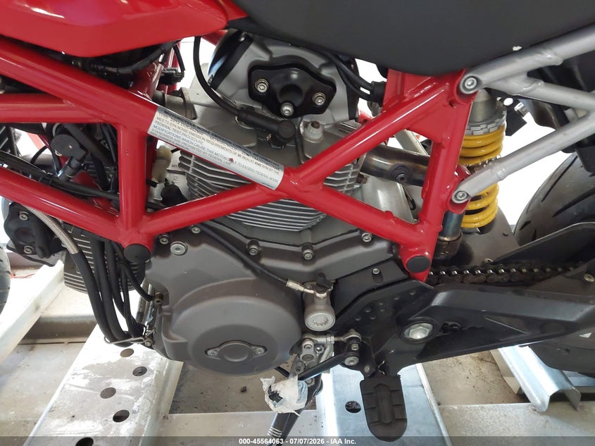 2012 Ducati Hypermotard VIN ZDM1YAAN6CB025396 IAAI salvage auction — SIDE, Clear (Michigan), sold $1,750 on 2026-07-28 (photo 9)