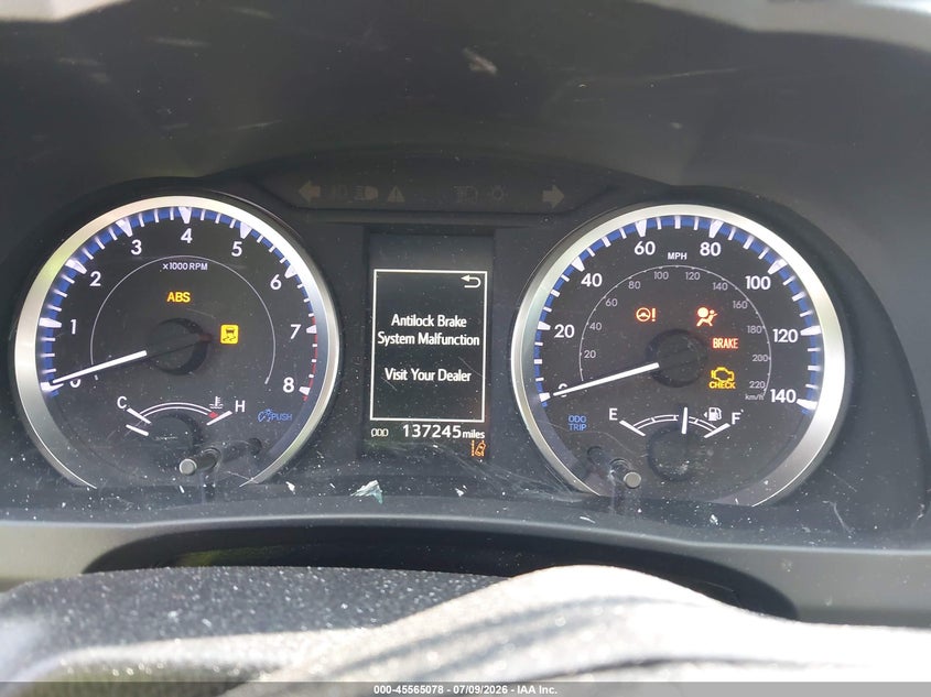 2019 Toyota Highlander VIN 5TDBZRFH1KS744738 IAAI salvage auction — FRONT END, Salvage (Tennessee), sold $3,350 on 2026-07-22 (photo 7)