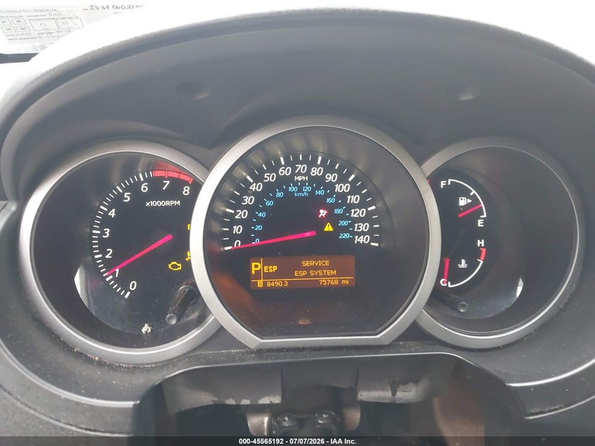 2011 Suzuki Grand vitara VIN JS3TD0D27B4101630 IAAI salvage auction — FRONT END, Salvage (Pennsylvania), sold $375 on 2026-08-01 (photo 7)
