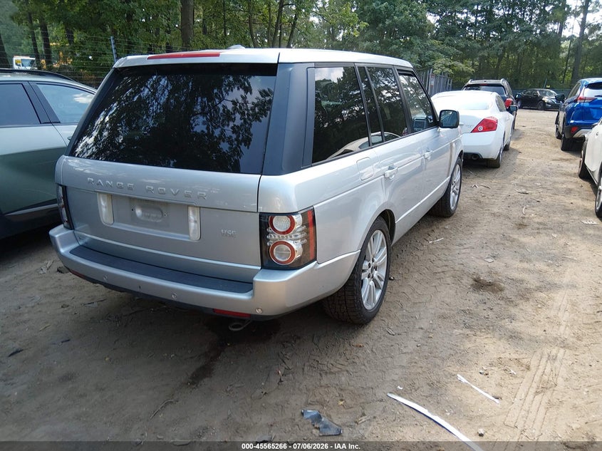 2012 Land rover RANGE ROVER VIN SALMF1D48CA363575 IAAI salvage auction — NORMAL WEAR, Salvage Title, sold $2,025 on 2026-07-23 (photo 4)