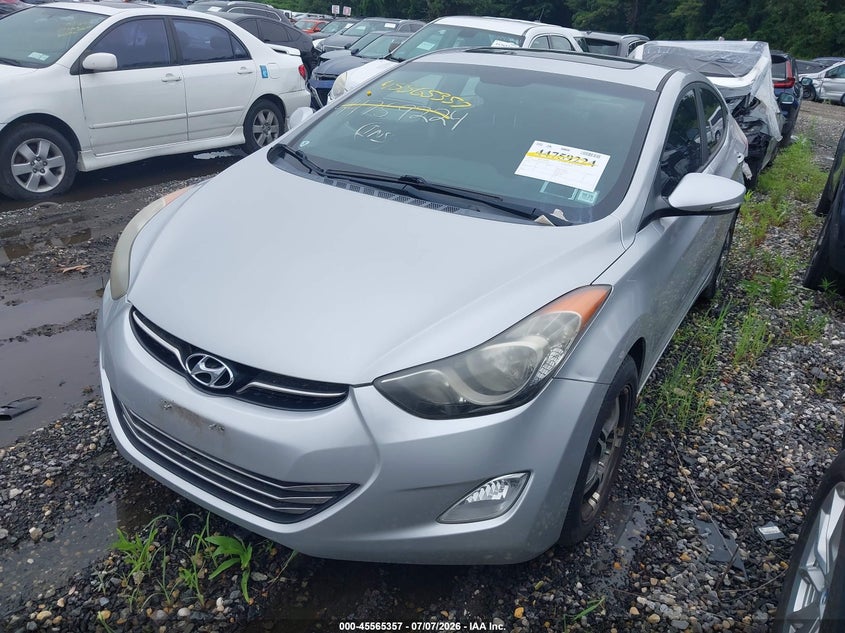2013 Hyundai Elantra VIN KMHDH4AE8DU720720 IAAI salvage auction — REAR END, Salvage (Idaho), sold $325 on 2026-07-28 (photo 2)