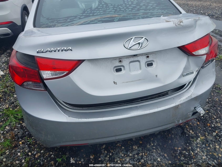 2013 Hyundai Elantra VIN KMHDH4AE8DU720720 IAAI salvage auction — REAR END, Salvage (Idaho), sold $325 on 2026-07-28 (photo 6)