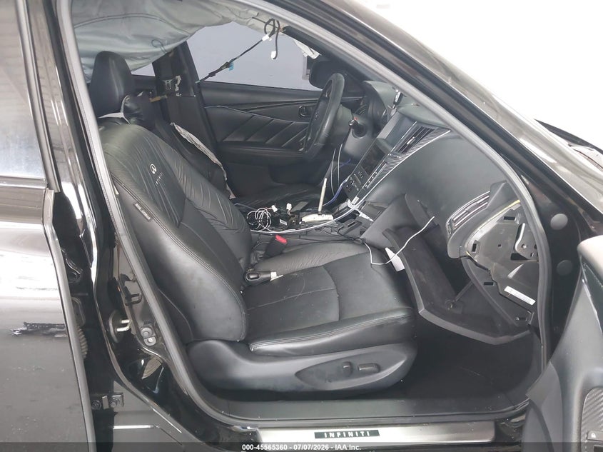 2014 Infiniti Q50 VIN JN1BV7AP9EM672513 IAAI salvage auction — LEFT SIDE, Rebuildable (Florida), sold $1,050 on 2026-08-01 (photo 5)