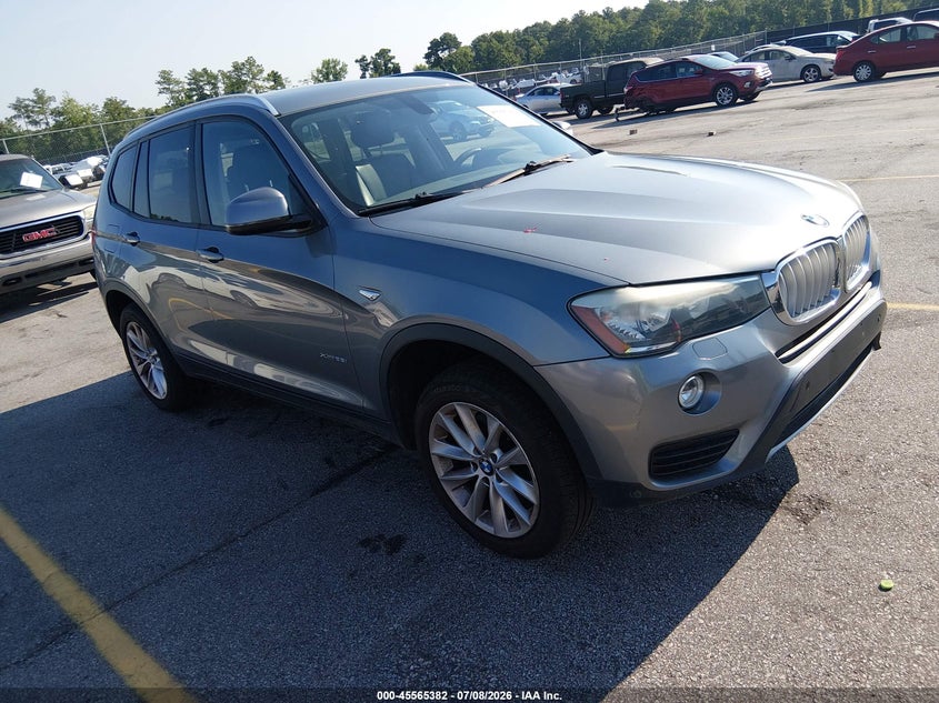 2016 BMW X3 VIN 5UXWX9C57G0D65451 IAAI salvage auction — NORMAL WEAR, Clear (South Carolina), sold $2,325 on 2026-07-29 (photo 1)