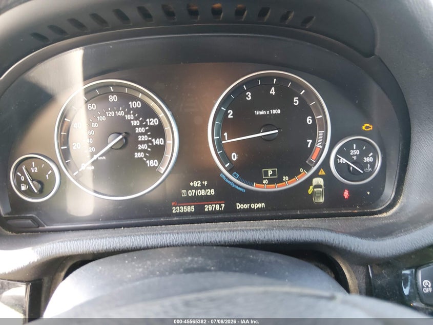 2016 BMW X3 VIN 5UXWX9C57G0D65451 IAAI salvage auction — NORMAL WEAR, Clear (South Carolina), sold $2,325 on 2026-07-29 (photo 7)