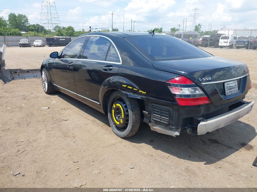 2007 Mercedes-benz S-klasse VIN WDDNG71X57A098393 IAAI salvage auction — REAR END, Salvage (Ohio), sold $1,700 on 2026-07-30 (photo 3)