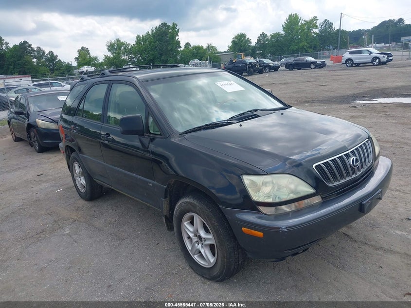2001 Lexus Rx 300 VIN JTJHF10U410190362 IAAI salvage auction — NORMAL WEAR, Clear (Virginia), sold $300 on 2026-07-17 (photo 1)