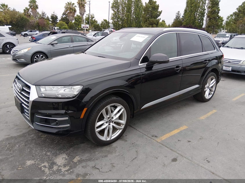 2018 Audi Q7 VIN WA1VAAF70JD019312 IAAI salvage auction — REAR END, Salvage (California), sold $9,200 on 2026-07-29 (photo 2)