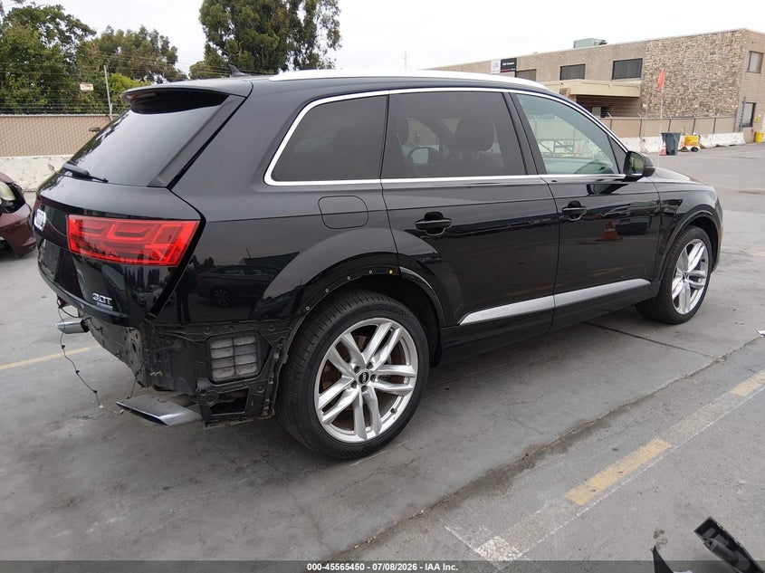 2018 Audi Q7 VIN WA1VAAF70JD019312 IAAI salvage auction — REAR END, Salvage (California), sold $9,200 on 2026-07-29 (photo 4)