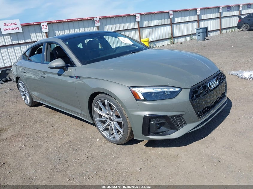 2025 Audi A5 VIN WAUDACF57SA004673 IAAI salvage auction — REAR END, Salvage Title, sold $15,950 on 2026-07-15 (photo 1)