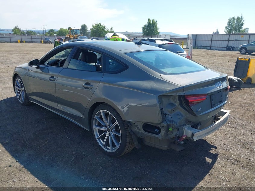 2025 Audi A5 VIN WAUDACF57SA004673 IAAI salvage auction — REAR END, Salvage Title, sold $15,950 on 2026-07-15 (photo 3)