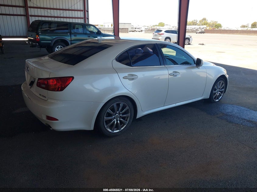 2008 Lexus Is 250 VIN JTHBK262385084366 IAAI salvage auction — UNKNOWN, Salvage (California), sold $1,675 on 2026-07-21 (photo 4)