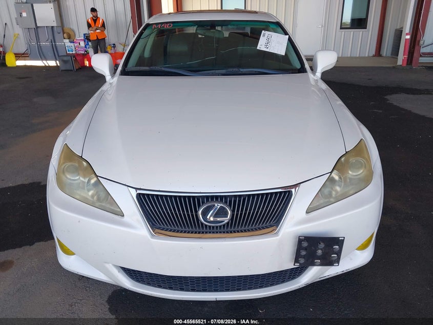 2008 Lexus Is 250 VIN JTHBK262385084366 IAAI salvage auction — UNKNOWN, Salvage (California), sold $1,675 on 2026-07-21 (photo 6)